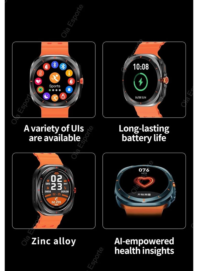 Smart Watch IP68 Waterproof Fitness Bluetooth Call Compass Talk Heart Rate Health Monitoring Smartwatch for Men Women - Image 3