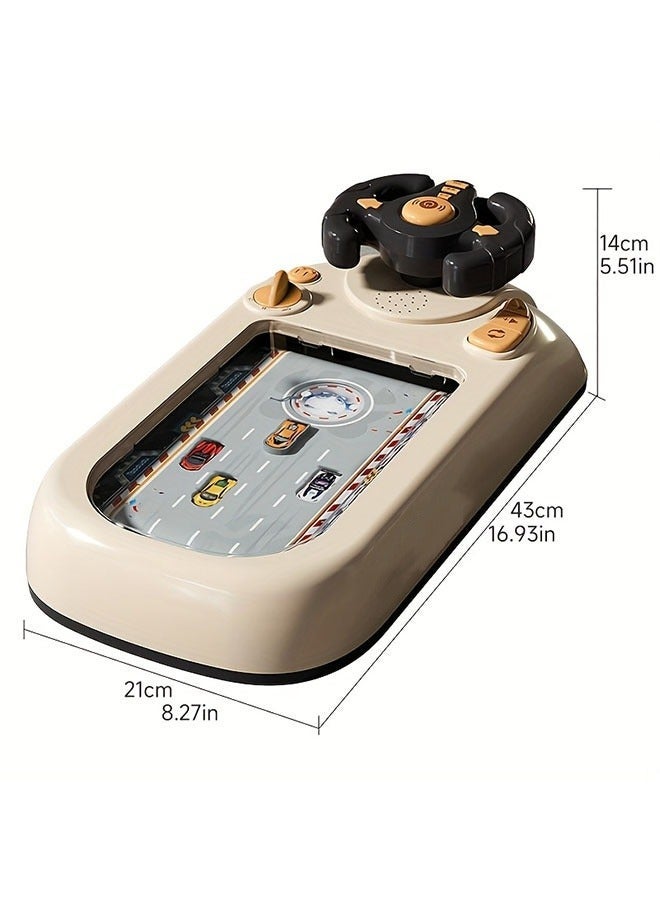 A Racing Game Console with Steering Wheel, Suitable for Children Aged 3-6 to Play Games, Powered by USB, Can Bring Realistic Gaming Experience, be Used as New Year's Gift - Image 4