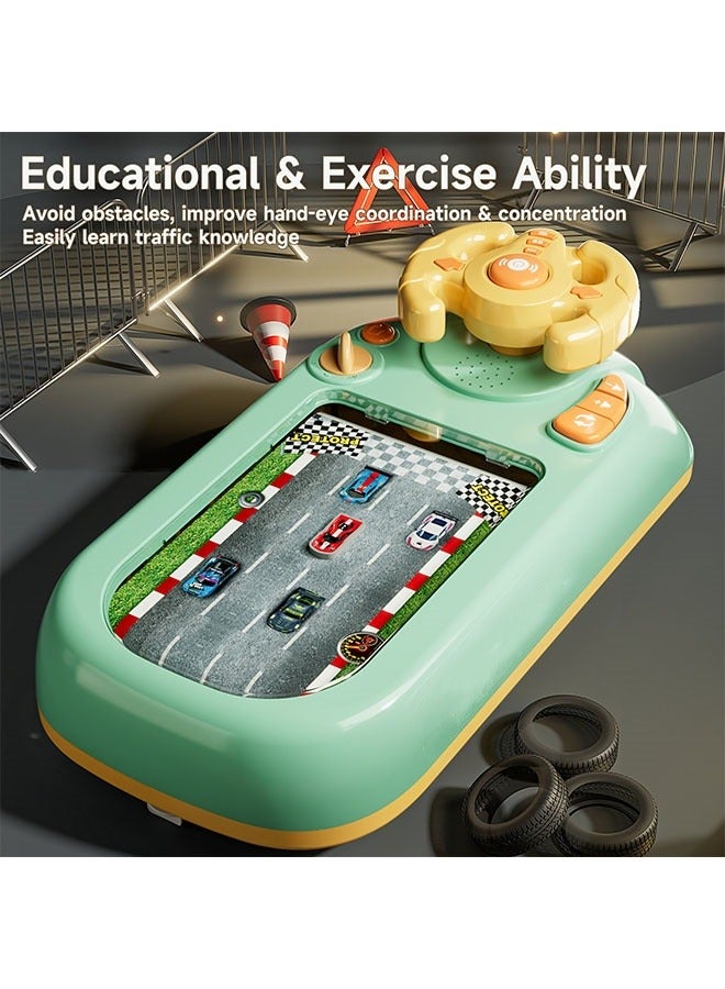 A Racing Game Console with Steering Wheel, Suitable for Children Aged 3-6 to Play Games, Powered by USB, Can Bring Realistic Gaming Experience, be Used as New Year's Gift - Image 5