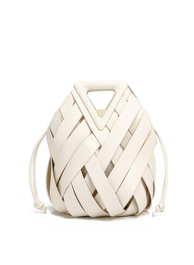 Molodo Handmade Woven Tote Basket Bag Multi carry Styles Chic Commuter Crossbody Shoulder Bag With Pouch - Image 1