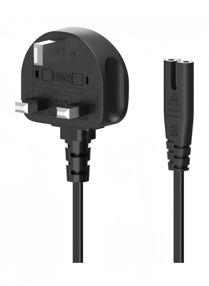 2 Prong AC Power Cord Cable for Samsung TCL Sony TV Compatible HP Printer PS3 PS4 PS5 5FT AC Wall Plug  - Image 1