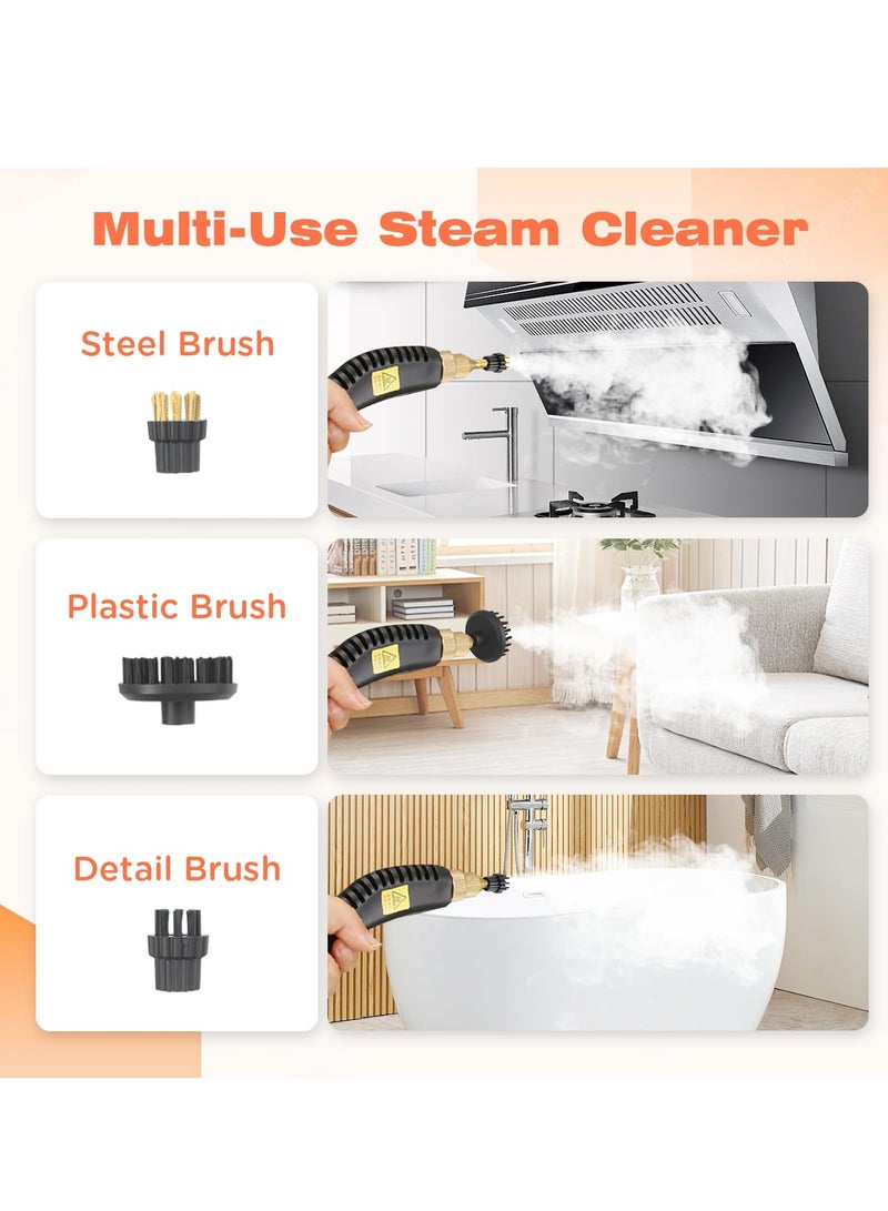 Bukela Steam Cleaner, 2500W High Temperature Pressurized Steam Cleaner with 3 Brush Heads, Handheld Portable Steam Cleaners for Kitchen, Bathroom, Carpet, Car and Tile - Image 5