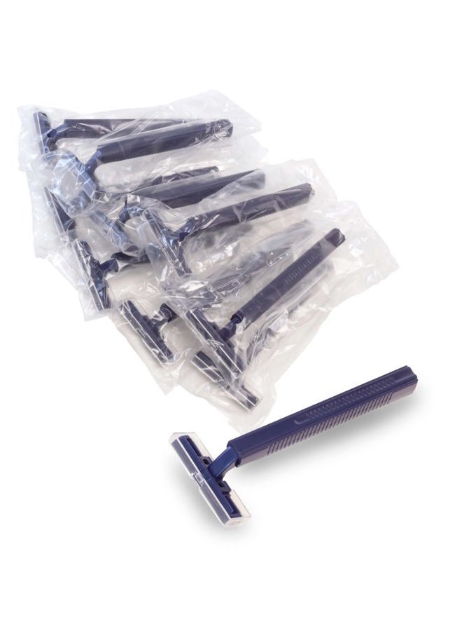 Freshscent (144 Pack) Individually Wrapped Twin Blade Razors with Clear Safety Cap, Disposable, Bulk Packed, Sold by the Case, unisex  - Image 1