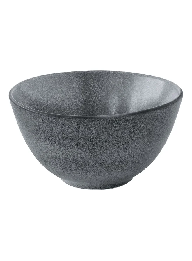Easy Life Essential Round Shaped Easy Cleaning Ceramic Salad Bowl Dark Grey 20.5 cm R2108#ESDG