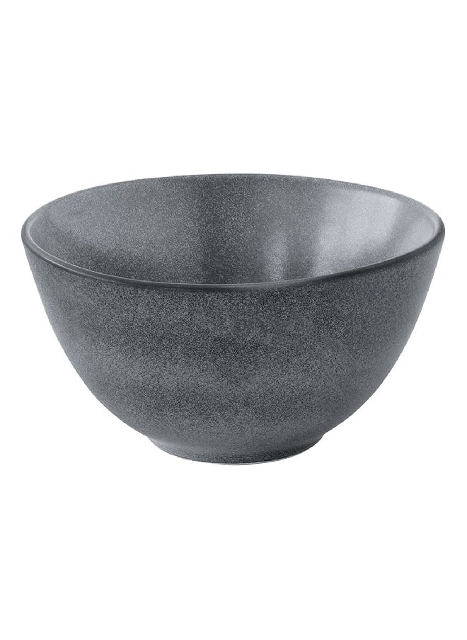 Easy Life Essential Round Shaped Easy Cleaning Ceramic Salad Bowl Dark Grey 20.5 cm R2108#ESDG 