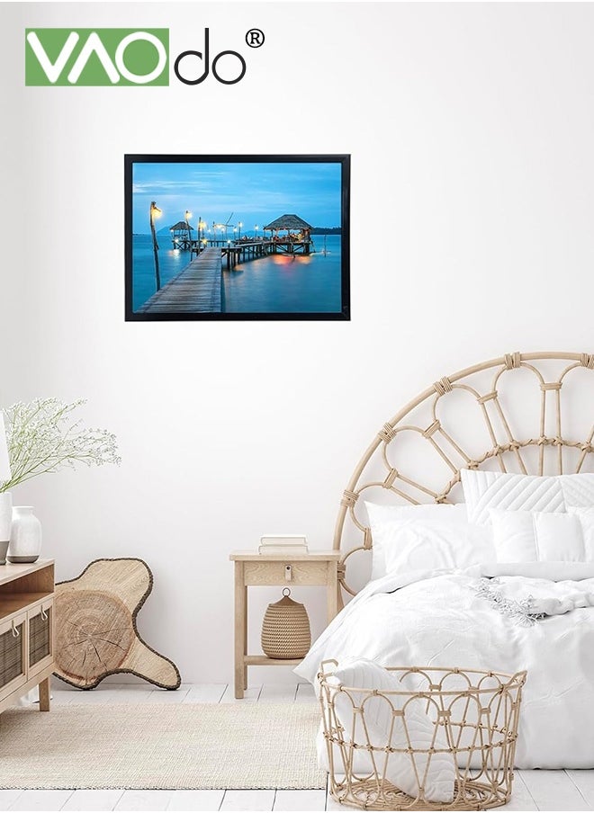 VAOdo 3PCS Rectangular Picture Frame Set for Wall with Gasket Display Wall Photo Frame Desktop Photo Frame 40*60CM  - Image 4