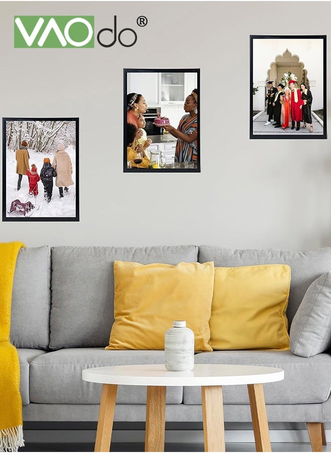 VAOdo 3PCS Rectangular Picture Frame Set for Wall with Gasket Display Wall Photo Frame Desktop Photo Frame 40*60CM  - Image 3