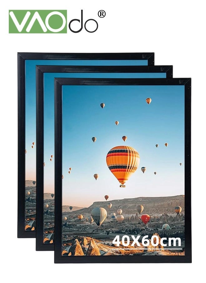 VAOdo 3PCS Rectangular Picture Frame Set for Wall with Gasket Display Wall Photo Frame Desktop Photo Frame 40*60CM  - Image 1