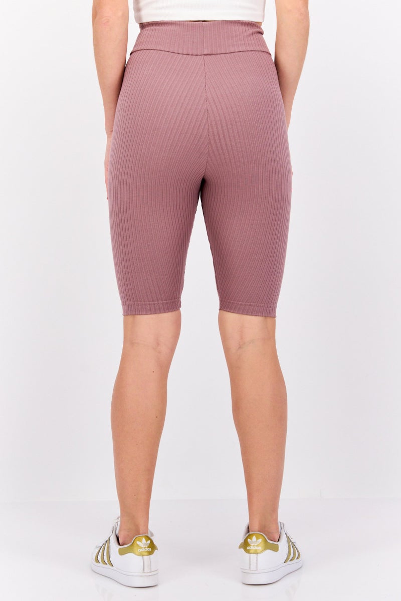 Adidas Women Sportswear Fit Training Shorts, Mauve - Image 3