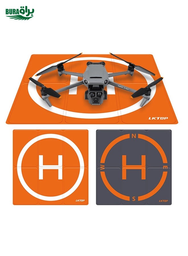 BURAQ LKTOP 50cm Drone Universal Landing Pad Double-sided Waterproof Foldable RC Aircraft Launch Mat - Image 2