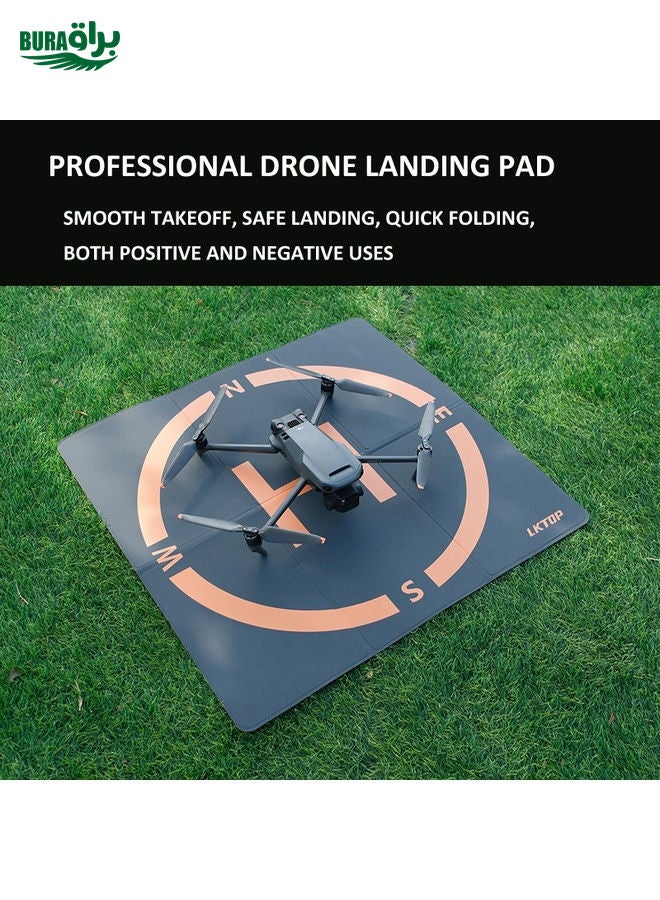 BURAQ LKTOP 50cm Drone Universal Landing Pad Double-sided Waterproof Foldable RC Aircraft Launch Mat - Image 3