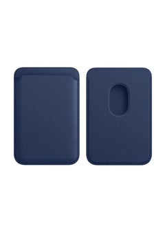 HEXABEX Magsafe Card Holder, Mag Wallet, Premium Leather Wallet with Magsafe for iPhone Magnetic Card Holder Blue  - Image 3