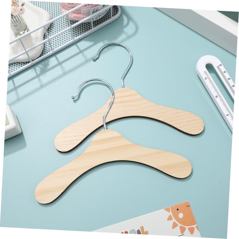 Wooden Pet Clothes Hangers 10Pcs Durable Portable Organizer For Dog Cat Apparel - Image 5