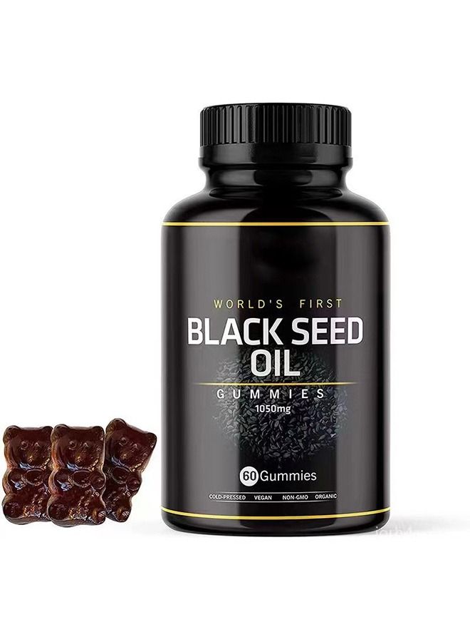 Black Seed 60 Gummies Black Seed Oil Hair Gummies - Image 1