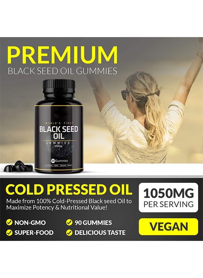 Black Seed 60 Gummies Black Seed Oil Hair Gummies - Image 4