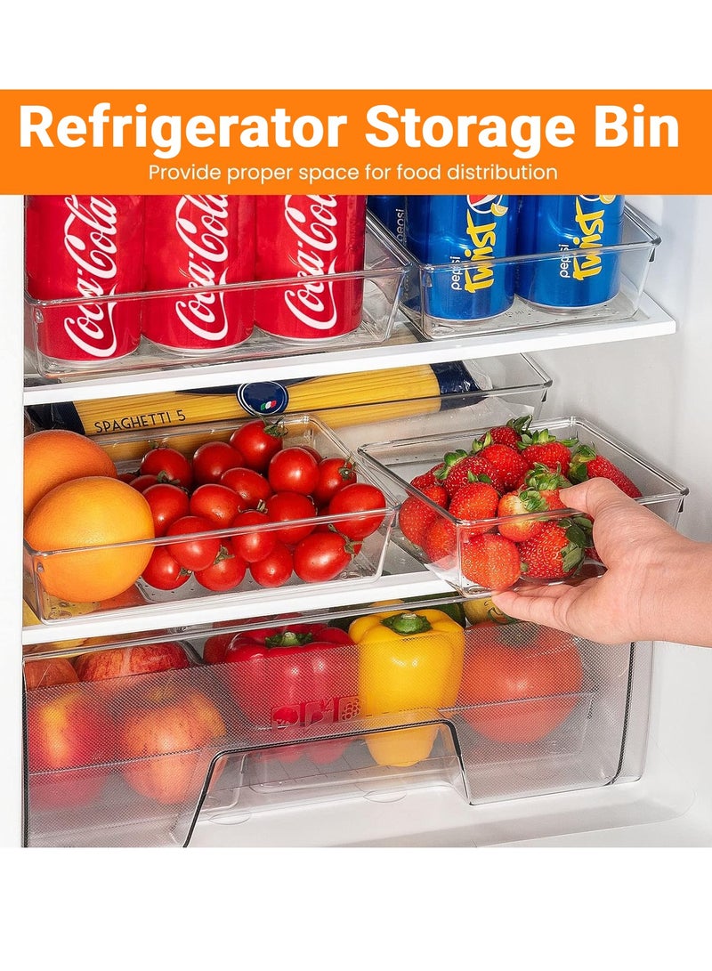 XiuWoo 16 Pcs Desk Drawer Organizers Set, Clear Plastic Kitchen Drawer Storage Tray Divider, Multifunctional Trays Organizer for Cosmetics, Bathroom, Kitchen and Office - Image 5