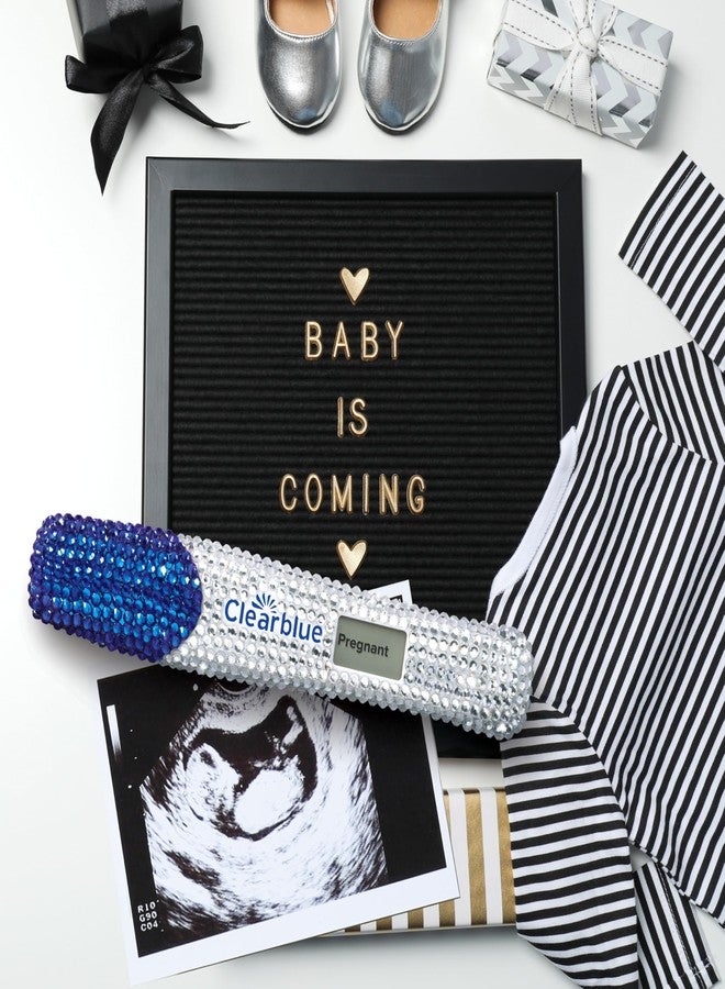 Clearblue Bedazzled Pregnancy Announcement Keepsake Stick 1ct; Unique and Memorable Reminder for Sharing Special Moments on Social Media - Image 3