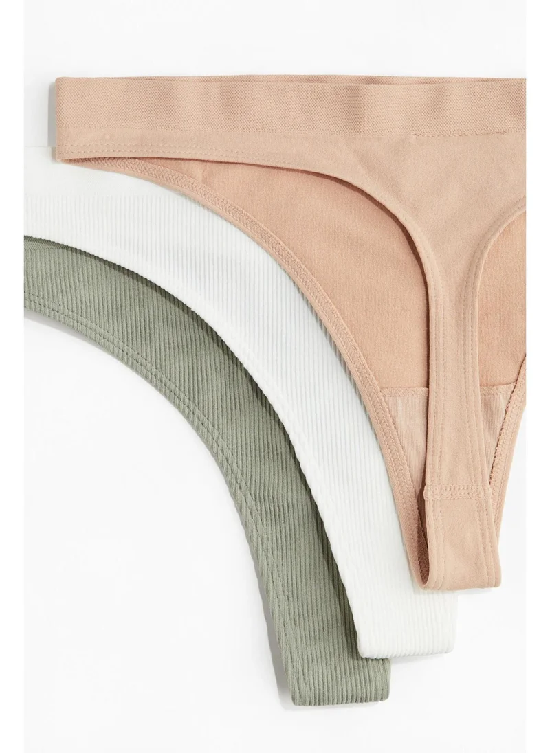 H&M 5-pack seamless thong briefs