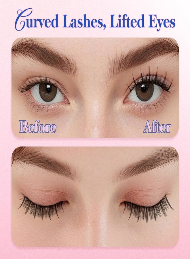 Bepholan Manga Eyelashes Natural Look False Eyelashes Anime Lashes Wispy Fluffy Spiky 3D Volume Eyelashes Pack Cosplay Fake Eyelashes Look Like Individual Cluster 7 Pairs(AN02） - Image 4