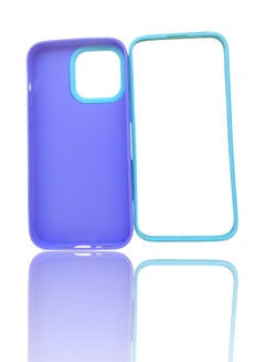 Generic Back protection cover made of plastic for Apple iPhone 12 Pro max with a frame inside to protect the phone - Purple  - Image 4