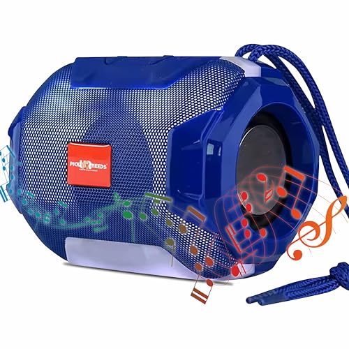 Pick Ur Needs Wireless Rechargeable Mega Bass Portable Bluetooth Speaker | Water Proof | Splash Proof | Premium Speaker Compatible with All Mobile Phone (Blue) - Image 1