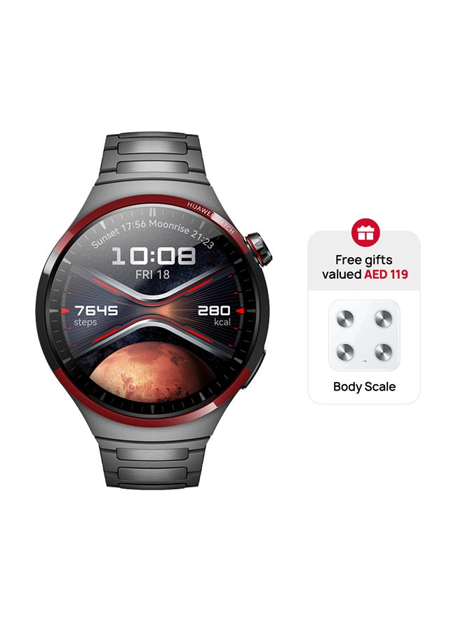 HUAWEI Watch 4 Pro Space Edition Smartwatch, Spherical Sapphire Glass, Health At A Glance, eSIM Cellular Calling, Fresh-New Activity Rings, Compatible With Andriod & iOS + Scale Grey - Image 1