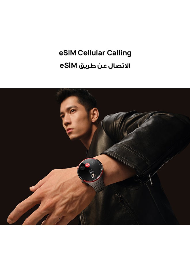 HUAWEI Watch 4 Pro Space Edition Smartwatch, Spherical Sapphire Glass, Health At A Glance, eSIM Cellular Calling, Fresh-New Activity Rings, Compatible With Andriod & iOS + Scale Grey - Image 5