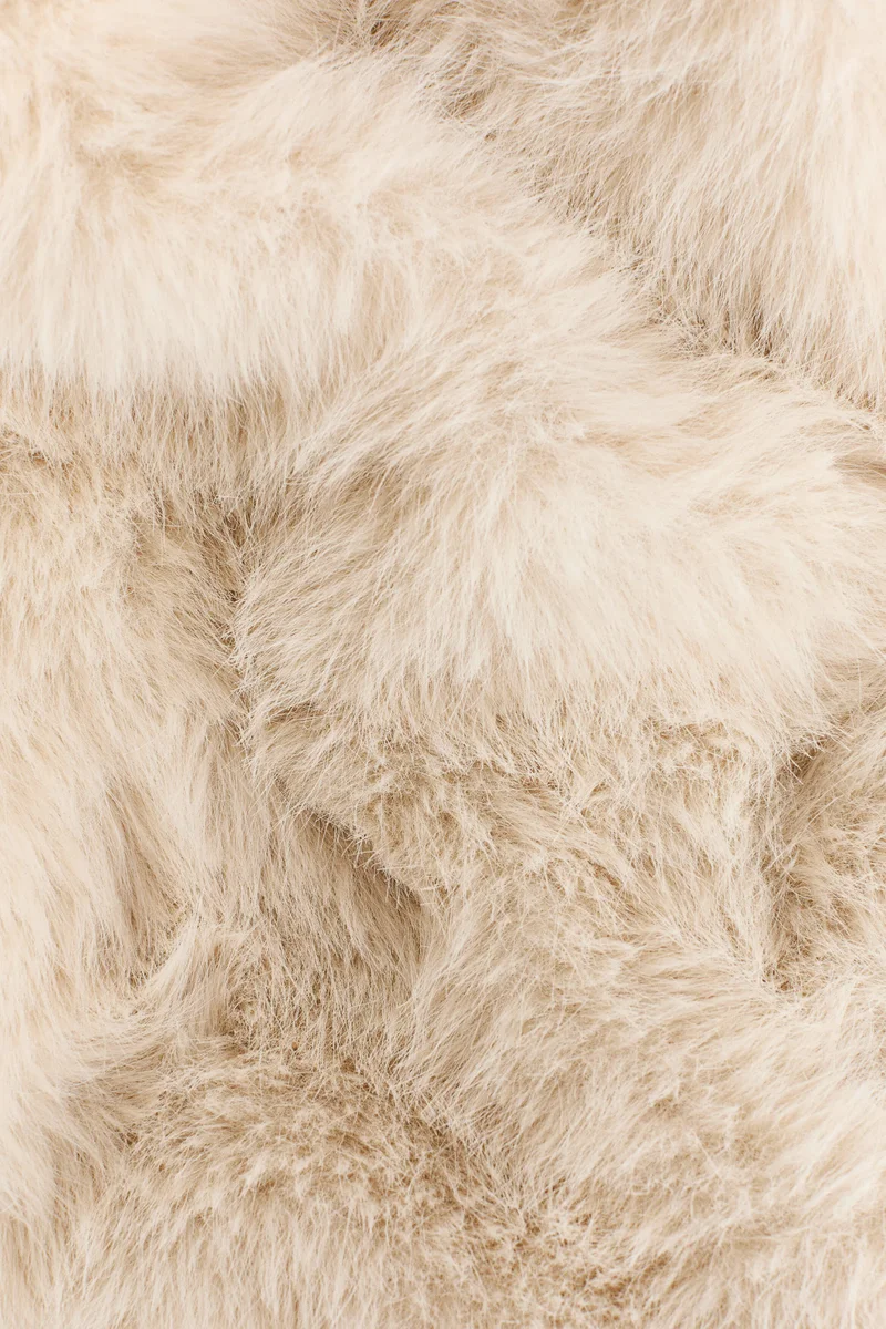 H&M  Fluffy funnel-collar jacket for Women | Best Price UAE