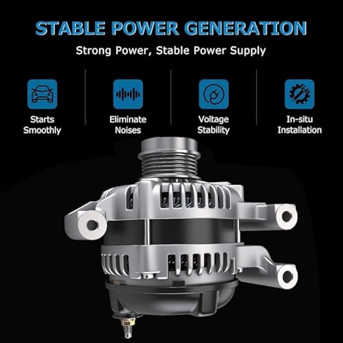 Alikali New Alternator Replacement for GMC Canyon 2015-2016,for Cadillac ATS 2013-2019,for Cadillac CTS 2014-2019,for Chevy Camaro 2016-2020 Electrical Alternators 104210-1962 13592811 1042101960 - Image 5