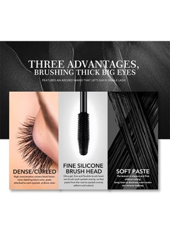 QiBest Mascara Black Fiber Mascara Charming Longlasting Mascara, Thick and Long Eyelash Waterproof and Smudge proof Eyes Makeup  - Image 3