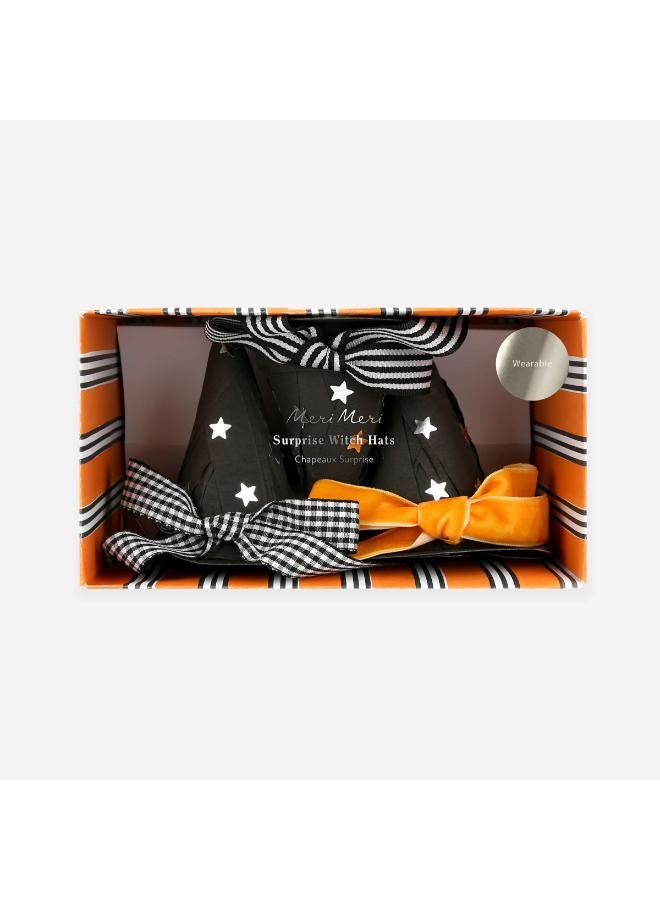 Meri Meri Surprise Witch Hats With Bows - Image 4