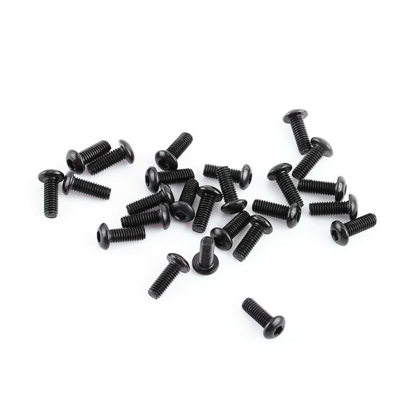 250pcs M3 Black Alloy Steel Hex Socket Screws Bolt With Hex Nuts Assortment(Button head) - Image 5