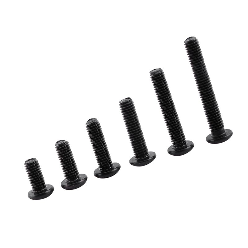 250pcs M3 Black Alloy Steel Hex Socket Screws Bolt With Hex Nuts Assortment(Button head) - Image 4