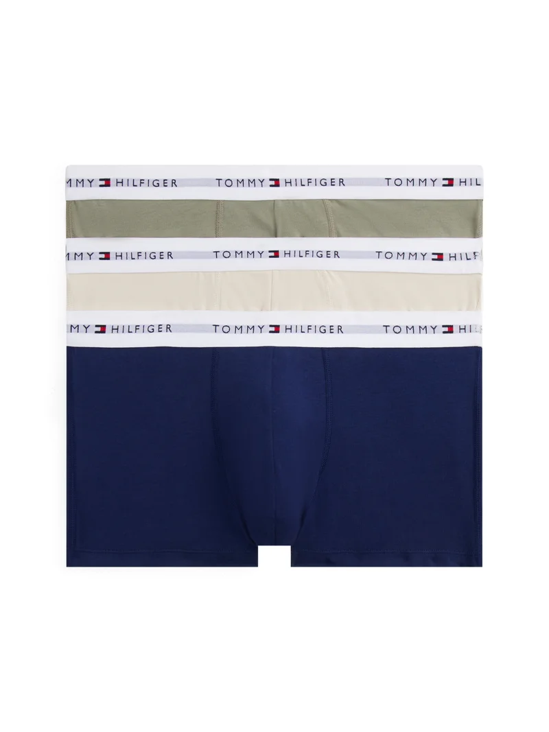 TOMMY HILFIGER 3 Pack Trunks - Cotton Stretch