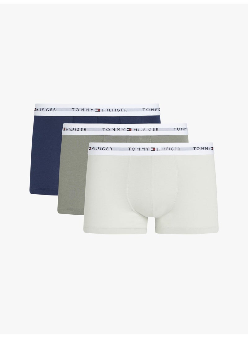 TOMMY HILFIGER 3 Pack Trunks - Cotton Stretch - Image 1
