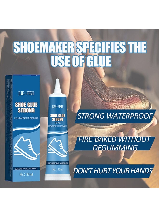 JUE-FISH Strong Shoe Glue - Waterproof Shoe Repair Glue - Sole Repair Adhesive - Fast Dry Sew Glue - All-Purpose Glue for Trainers, Leather Shoes, High Heels, Slippers 50g - Image 5