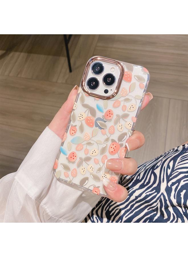 Zaboon Case For iPhone 11 Glitter Powder Electroplating Flower Shockproof Phone Case - Image 1