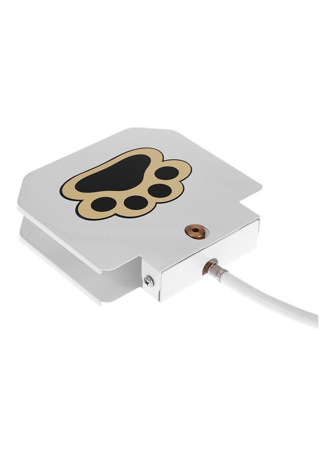 NIBEMINENT High-Quality Stainless Steel Pet Water Fountain White - Image 4