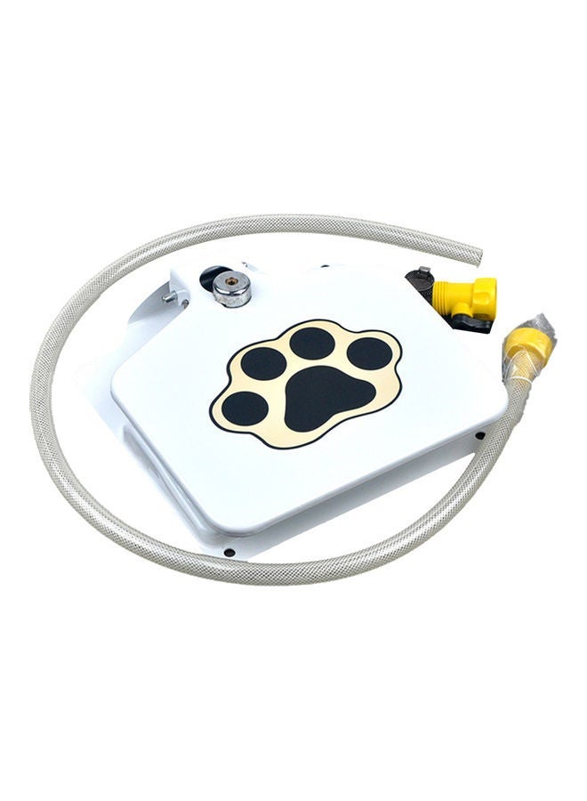 NIBEMINENT High-Quality Stainless Steel Pet Water Fountain White - Image 2