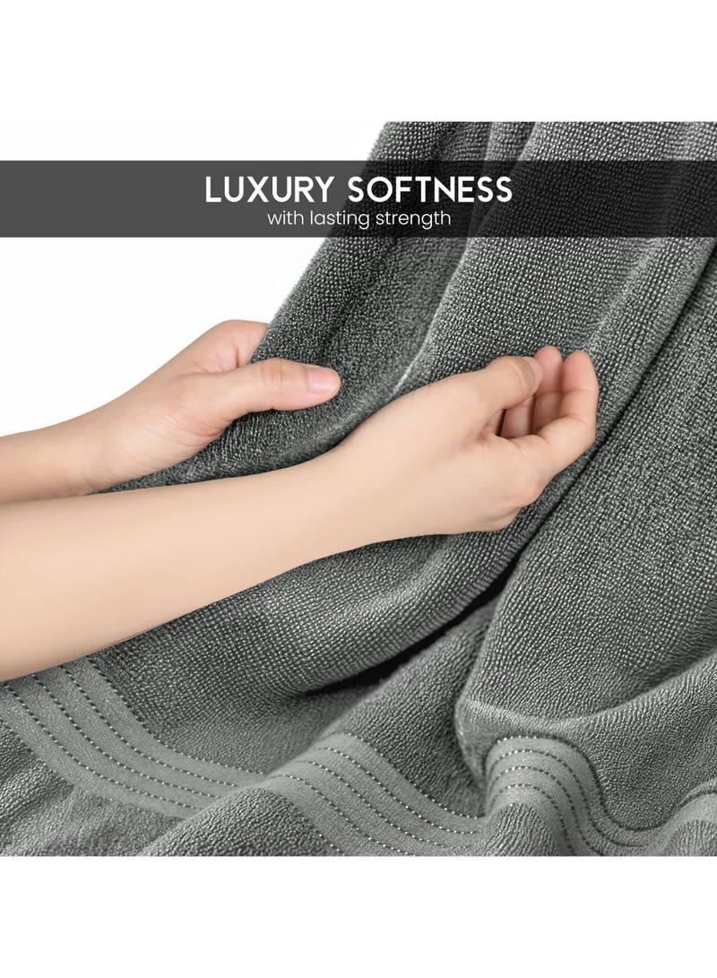 Bliss Casa Bliss Casa Bath Towel Set 70x140 cm (4 Pack) - 550 GSM 100% Cotton 20/D Quick Drying Highly Absorbent Thick Bathroom Towels - Soft Hotel Quality for Bath and Spa