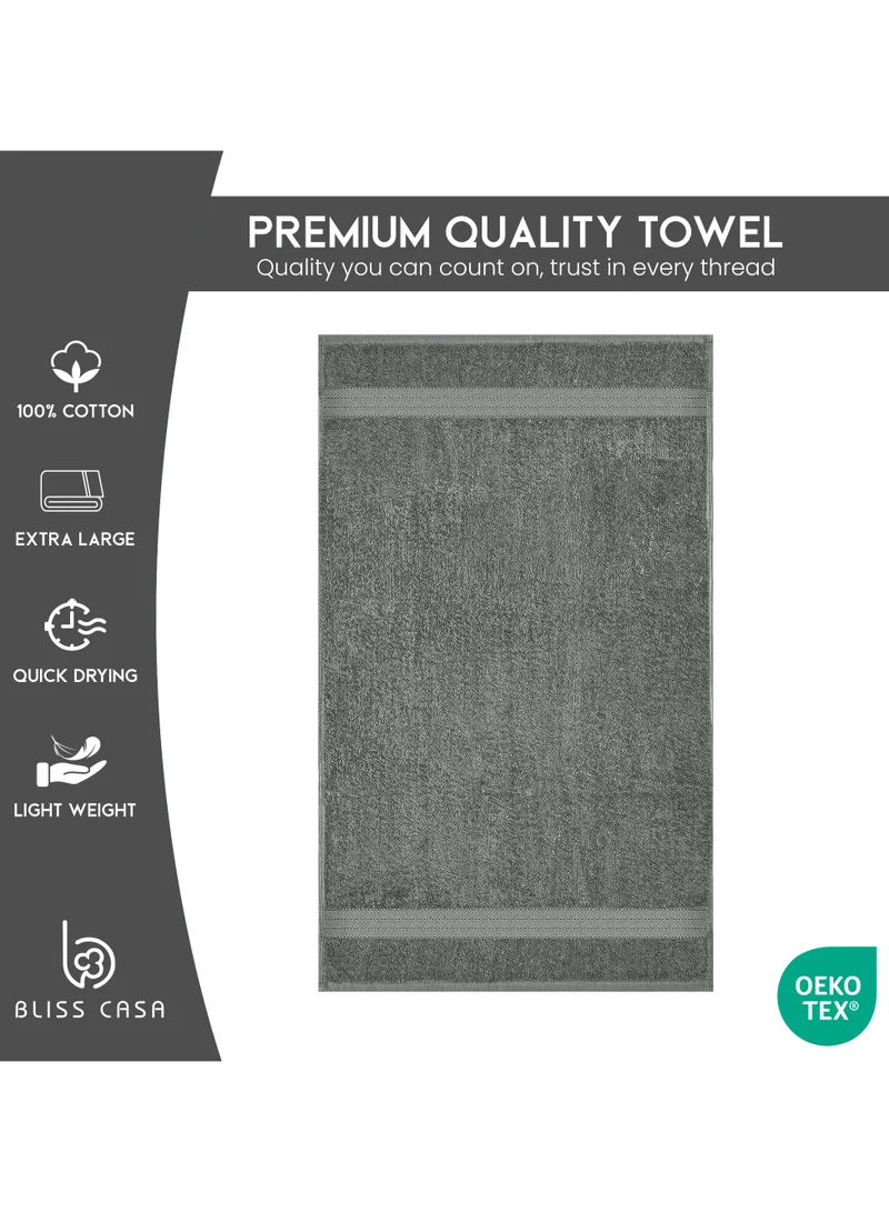 Bliss Casa Bliss Casa Bath Towel Set 70x140 cm (4 Pack) - 550 GSM 100% Cotton 20/D Quick Drying Highly Absorbent Thick Bathroom Towels - Soft Hotel Quality for Bath and Spa