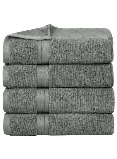 Bliss Casa Bliss Casa Bath Towel Set 70x140 cm (4 Pack) - 550 GSM 100% Cotton 20/D Quick Drying Highly Absorbent Thick Bathroom Towels - Soft Hotel Quality for Bath and Spa