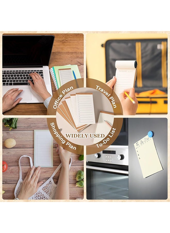ملاحظات ميدانية محمولة، 4 قطع دفاتر صغيرة 50 صفحة دفاتر جيب دفاتر ملاحظات لتنظيم القوائم والمخطط اليومي للعمل والمكتب والسفر، شبكية/مخطط - Image 5