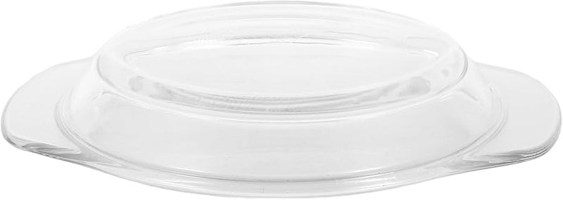 غطاء زجاجي شفاف مقاوم للحرارة لحماية الميكروويف من التناثر، آمن للخبز والبخار وغسالة الصحون - Image 2