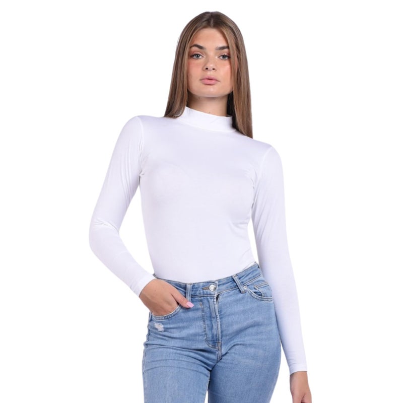 Comodo Womens Long Sleeves Tank Top With High Neck Underwear (pack of 1)
