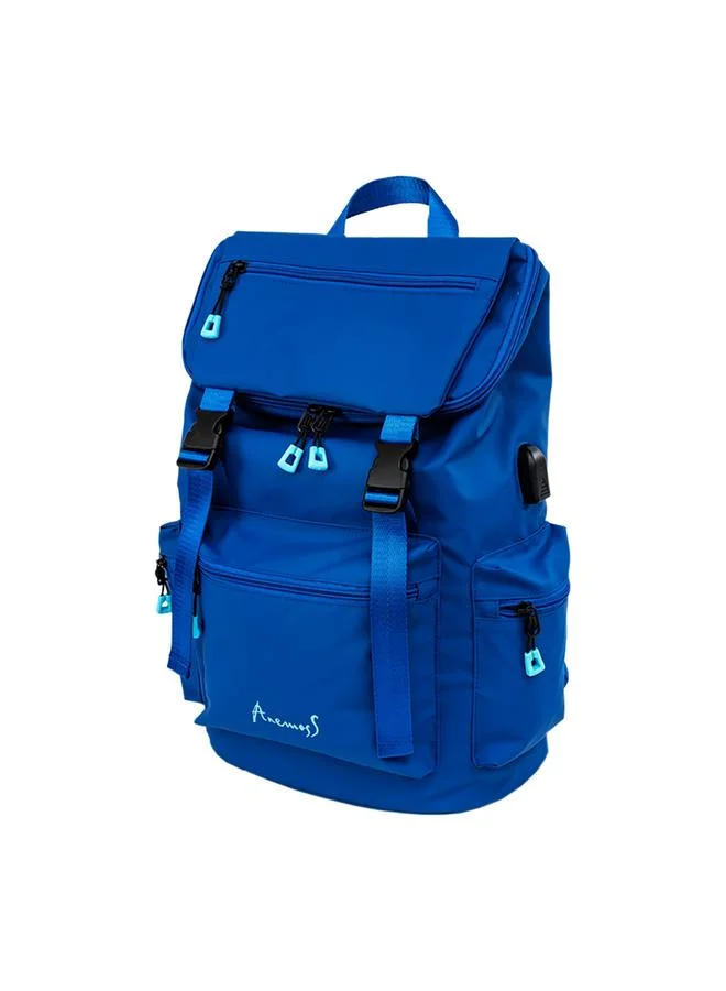 Anemoss Blue Waterproof Laptop Backpack