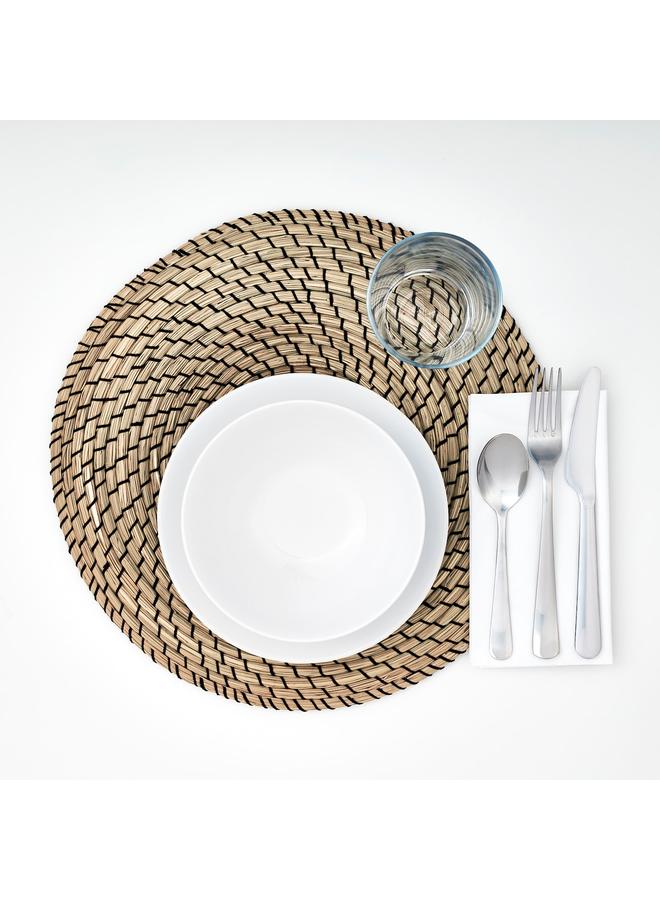 Zaboon Place mat, seagrass/black, 37 cm - Image 2