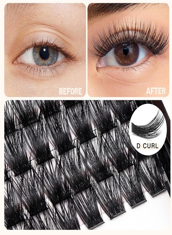 Bodermincer Black/Brown Color Lash Clusters 120pcs 8-10-12-14mm Mixed,10-12-14-16mm Mixed Cluster Clusters Individual Lashes Professional Cluster EyeLashes Grafting Eyelashes （8-10-12-14mm Mixed） - Image 5