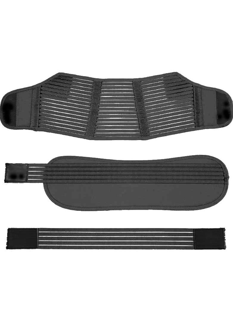 DUNISO Size L 3-Piece Pregnancy Support Maternity Belt, Waist/Back/Abdomen Band, Belly Brace, Black, - Image 2