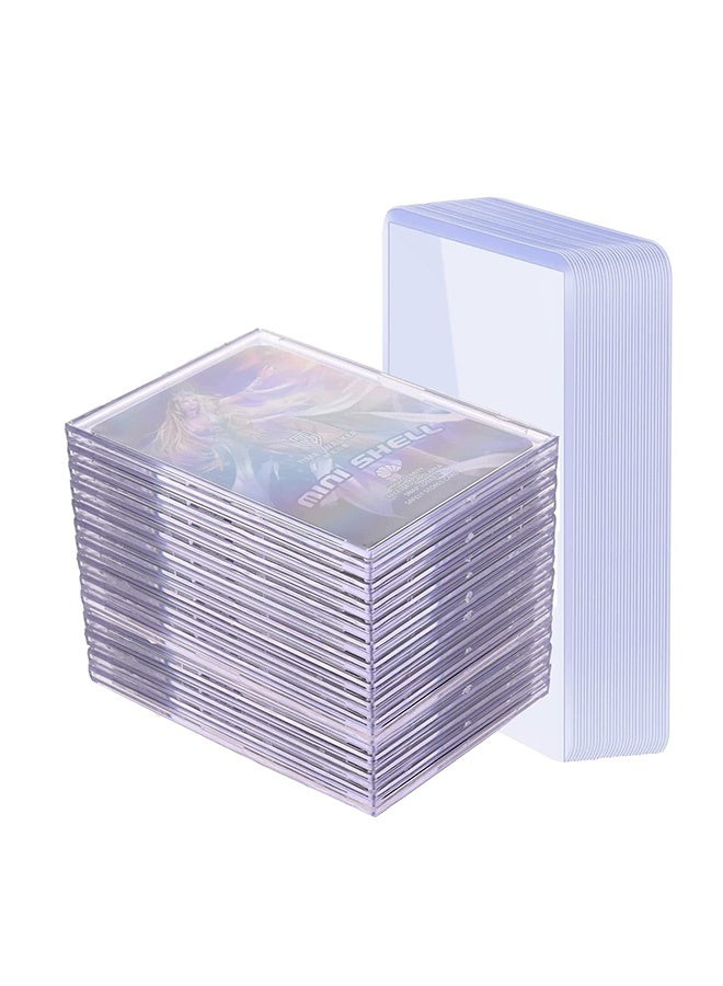 fantasize أغطية بطاقات بلاستيكية صلبة لتحميل البطاقات للتجارة والرياضة، حافظة واقية للبطاقات أصغر من 9.8 × 7.5 سم، 100 قطعة - Image 1